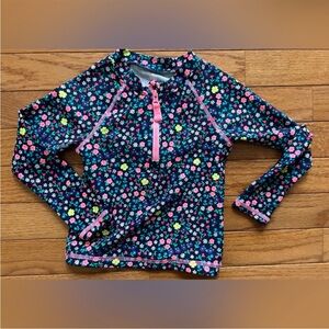 Carters Toddler Girl Floral Long sleeve Rash Guard sz 2T